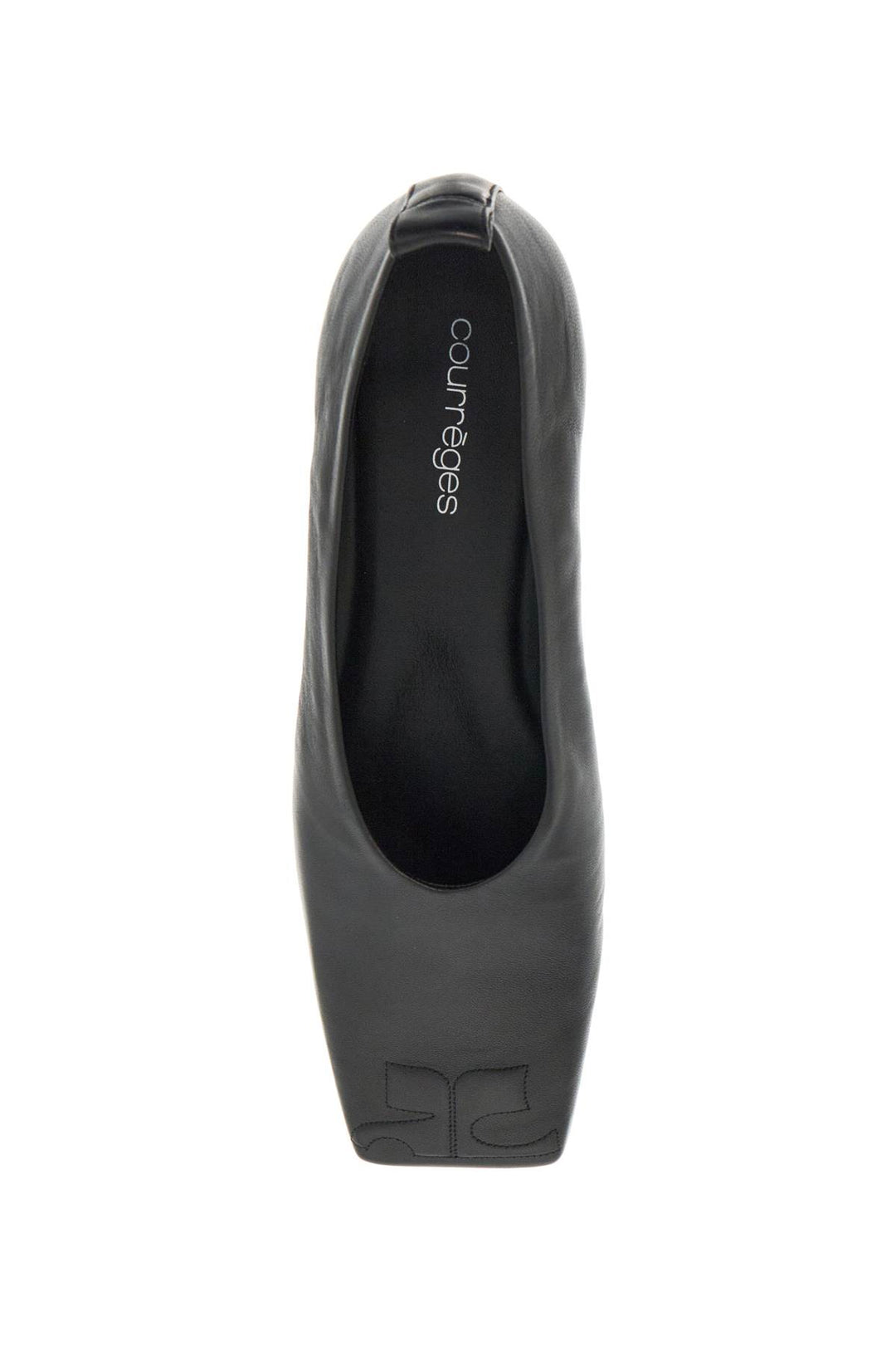 Courreges leather ballet flats