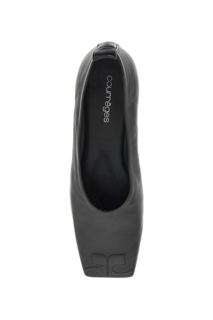 Courreges ist leather ballet flats