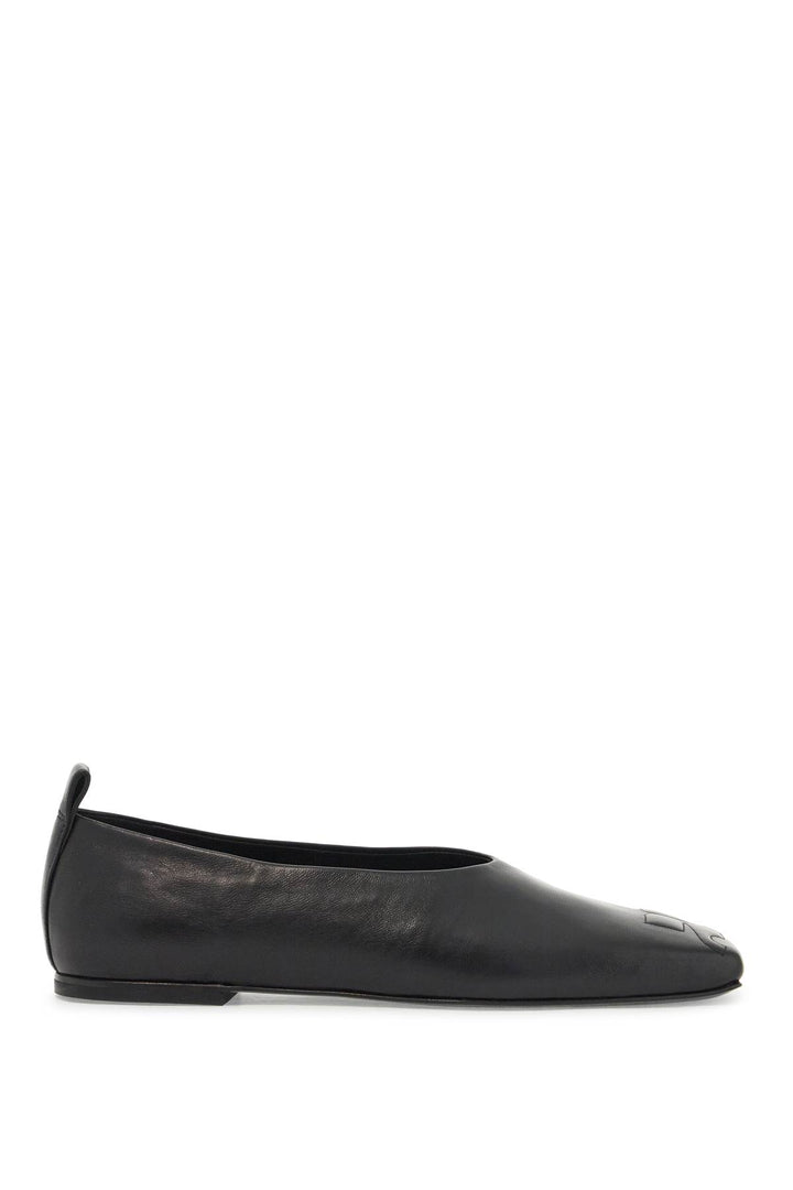 Courreges leather ballet flats