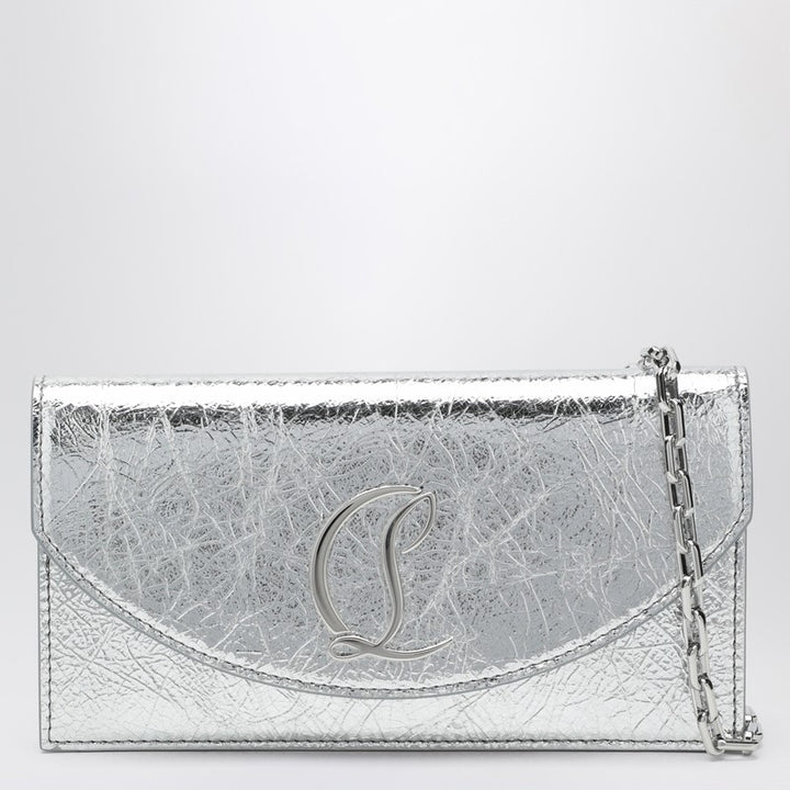 Christian Louboutin Loubi54 laminated leather clutch bag