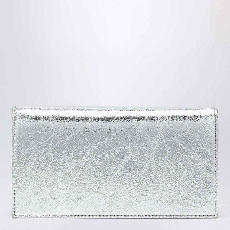 Christian Louboutin Loubi54 laminated leather clutch bag