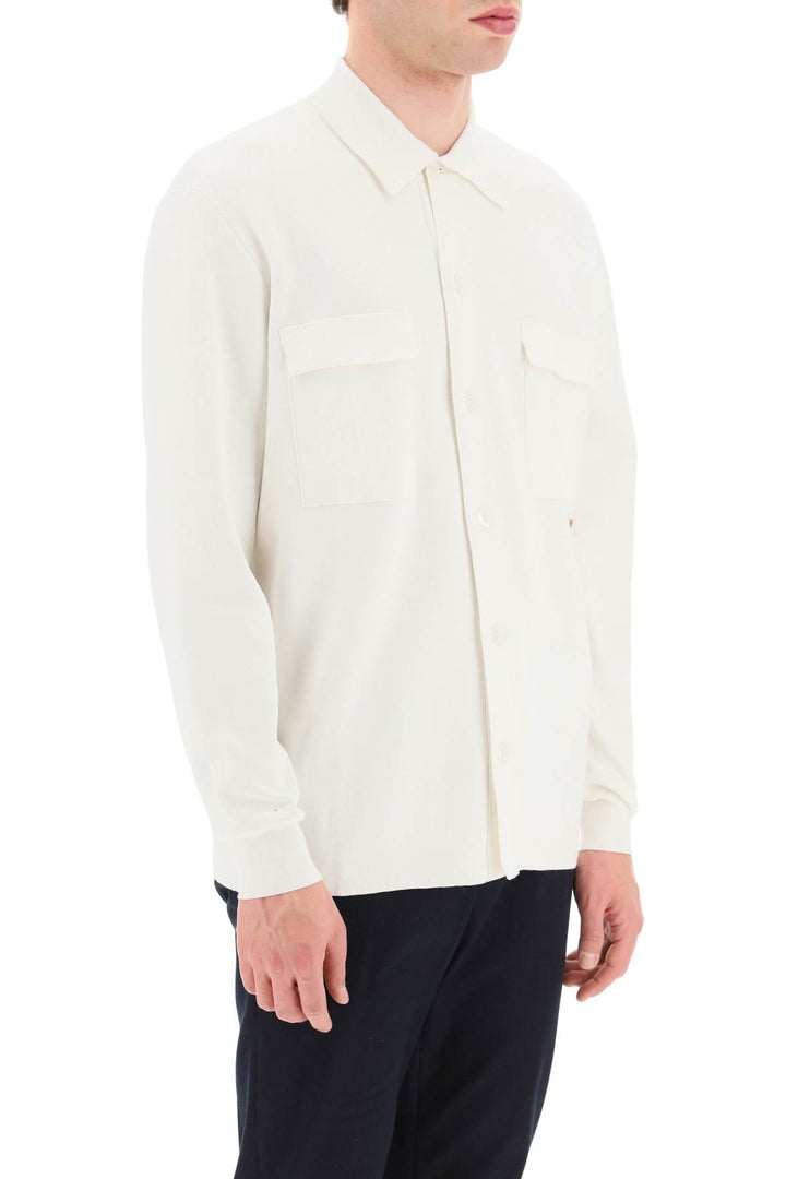 Agnona Soft Silk Blend Shirt   Bianco