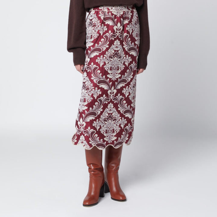 FARM Rio jacquard midi skirt