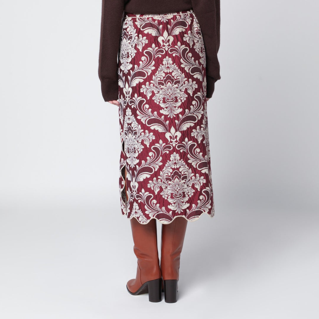 FARM Rio jacquard midi skirt