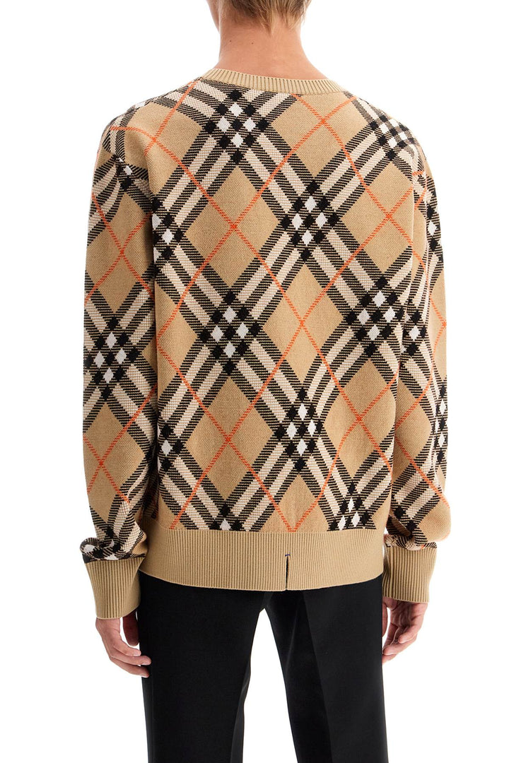 Burberry Ered Wool And Mohair Pullover Sweater   Beige