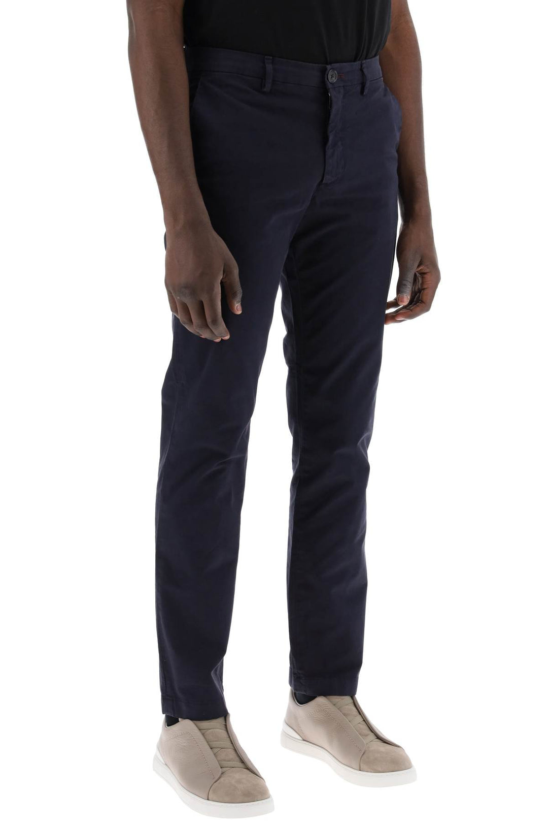 Ps Paul Smith Cotton Stretch Chino Pants For   Blu