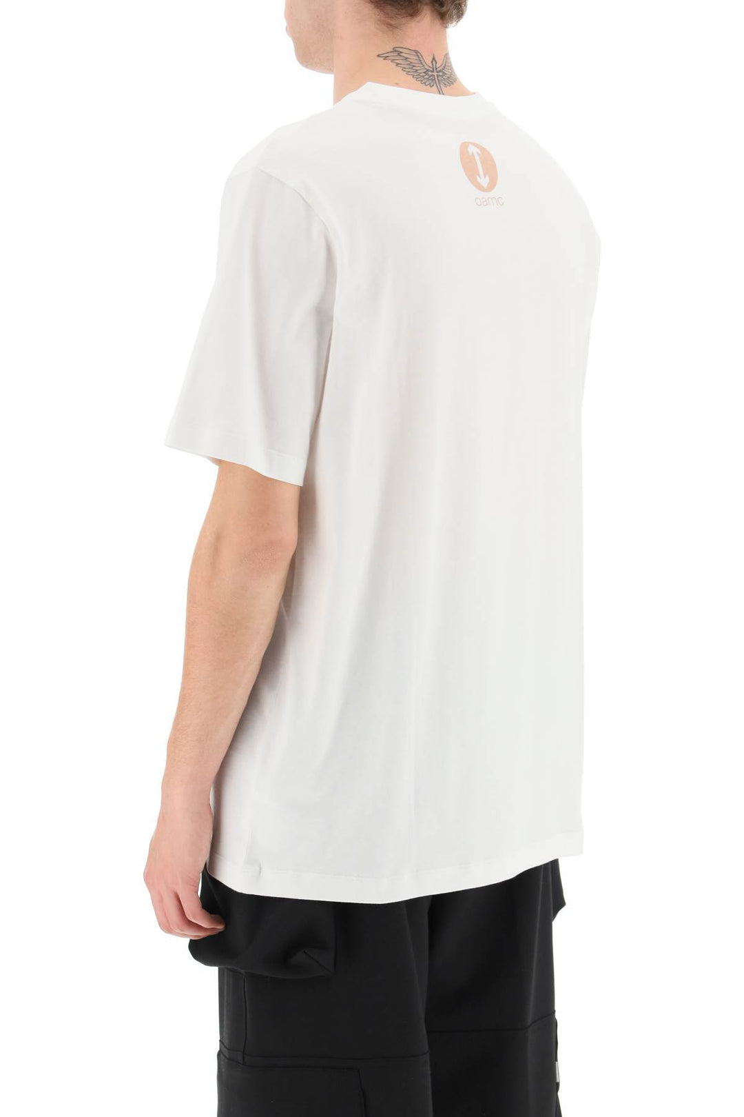 Oamc Logo Print T Shirt   Bianco