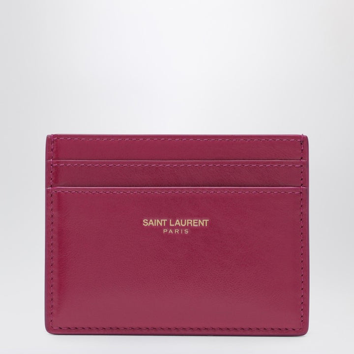 Saint Laurent leather credit card holder