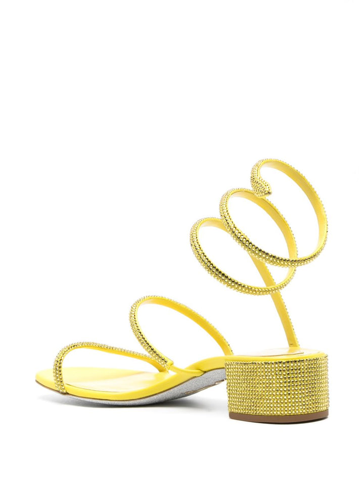 Rene' Caovilla Sandals Yellow