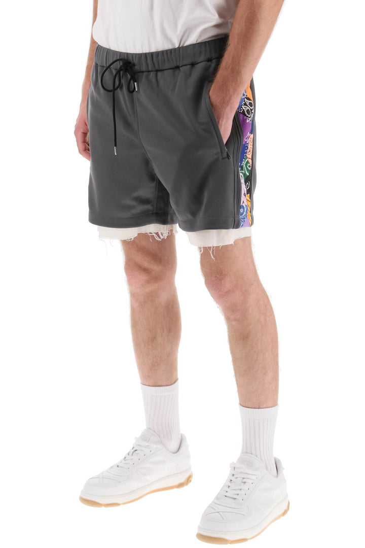 Children Of The Discordance Jersey Shorts With Bandana Bands   Grigio