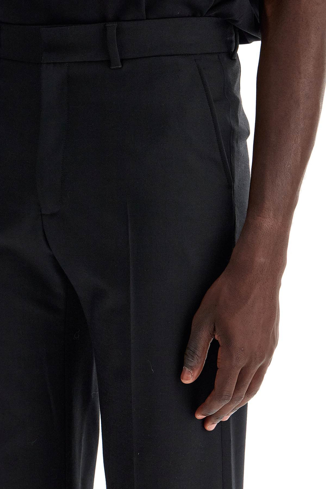 Casablanca Tailored Slim Fit Trousers   Black