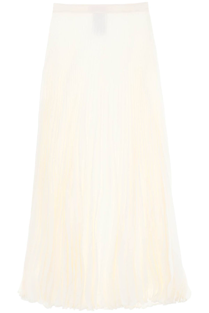 Valentino Garavani silk jacquard toile iconographe pleated skirt