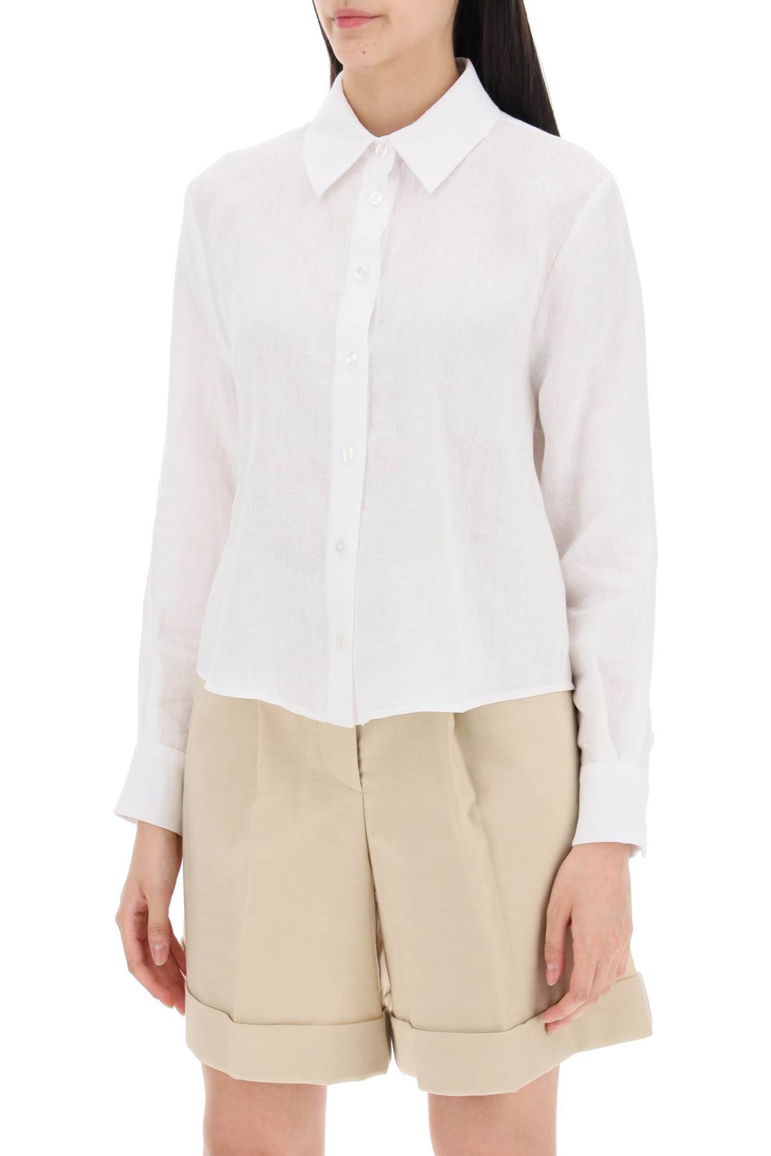 Mvp Wardrobe St Raphael Linen Shirt For Men   Bianco