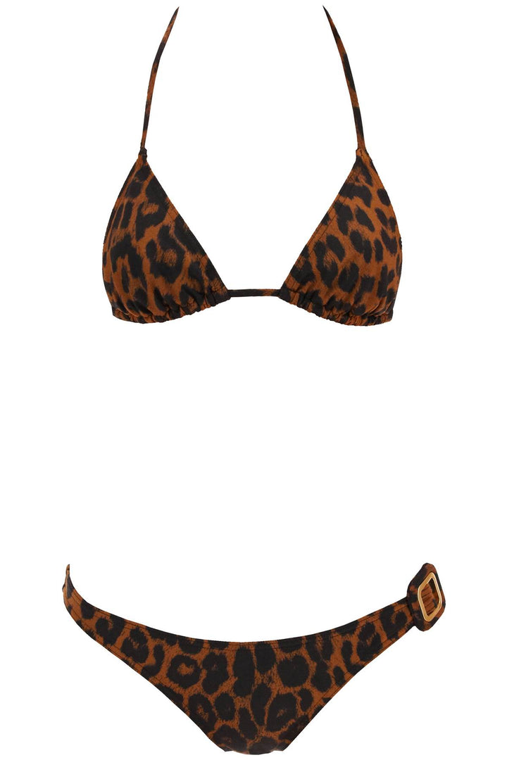 Tom Ford Leopard Print Bikini Set.   Brown