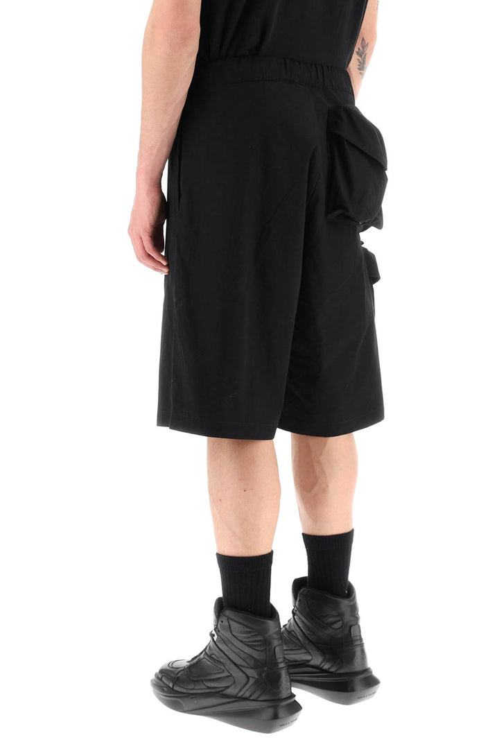 Oamc Oversized Shorts With Maxi Pockets   Nero