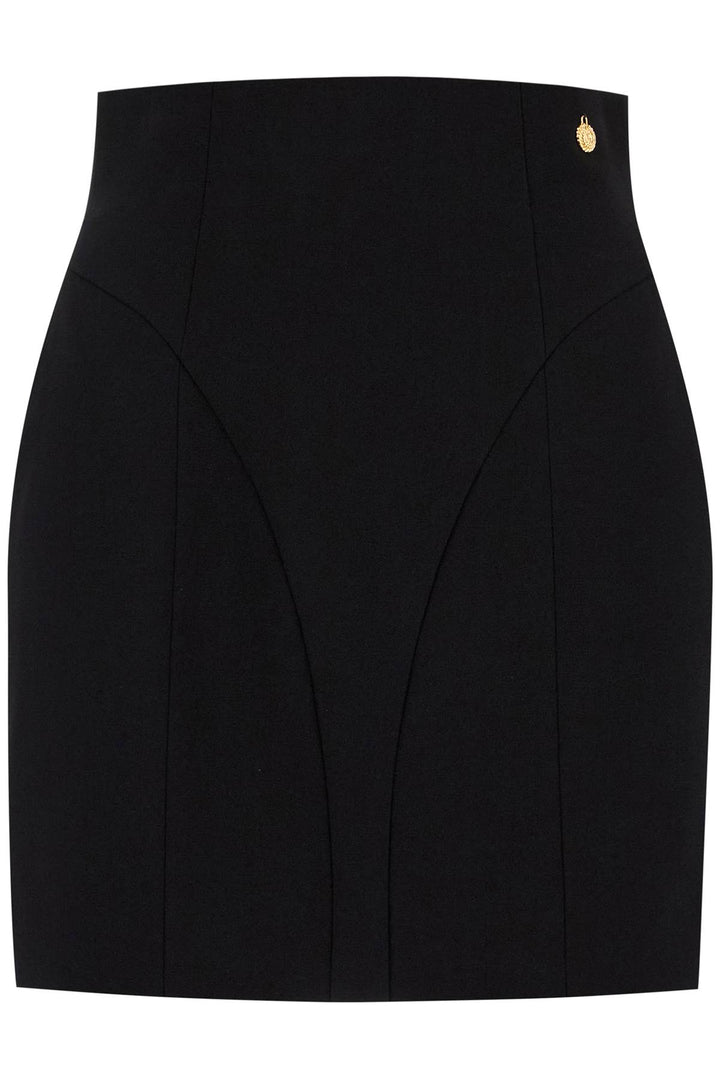 Balmain High Waisted Mini Skirt   Black