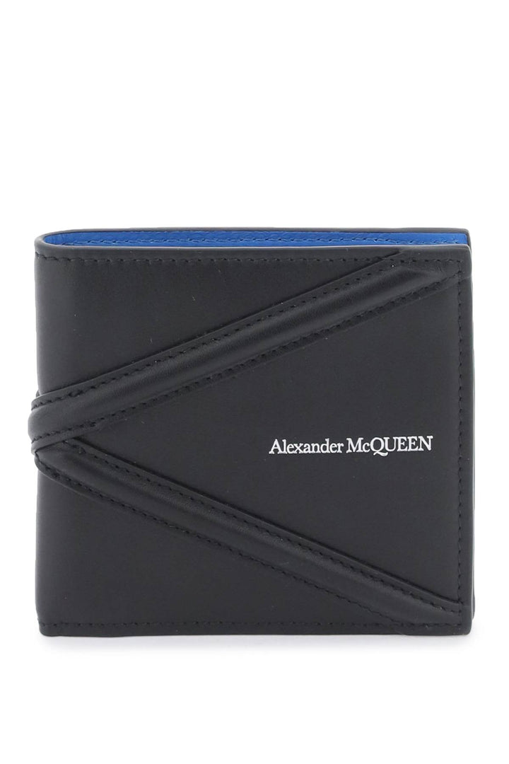 Alexander Mcqueen Harness Bifold Wallet   Nero