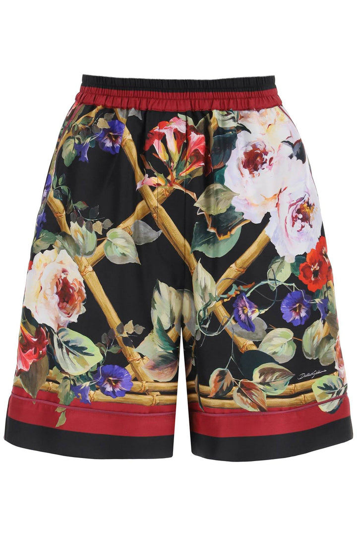 Dolce & Gabbana Rose Garden Pajama Shorts   Multicolor
