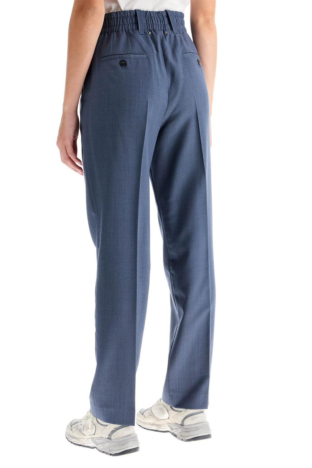 Golden Goose Soft Wool Trousers For Comfortable Wear   Grey