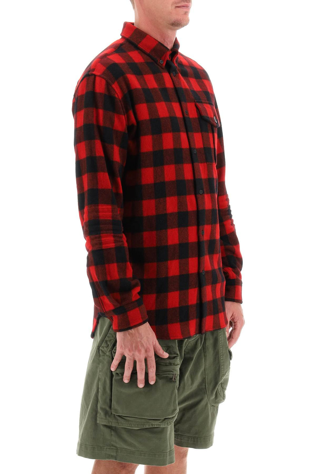 Dsquared2 Shirt With Check Motif And Back Logo   Nero