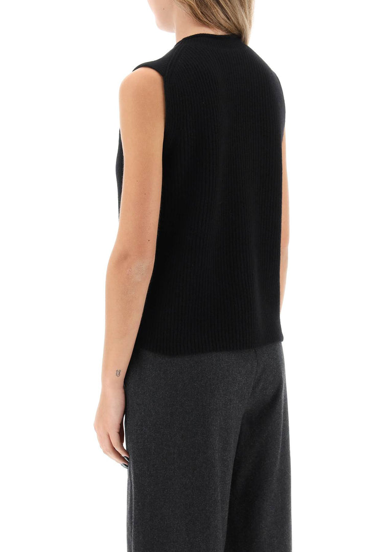 Guest In Residence Layer Up Cashmere Vest   Nero