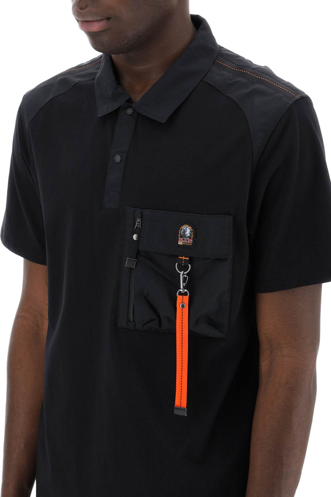 Parajumpers Rescue Polo With Nylon Inserts Black