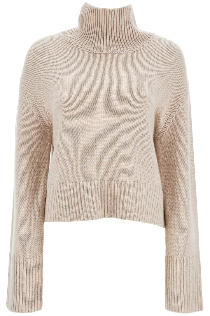 Lisa Yang High Necked Fleur Sweater   Neutral