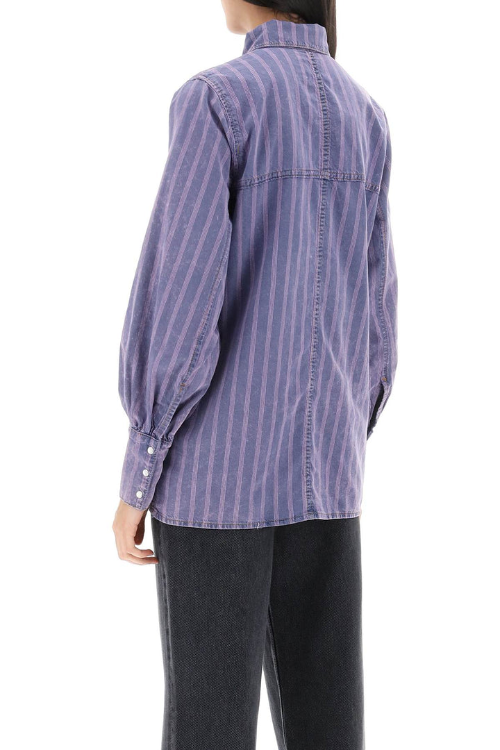Ganni Striped Denim Shirt   Viola