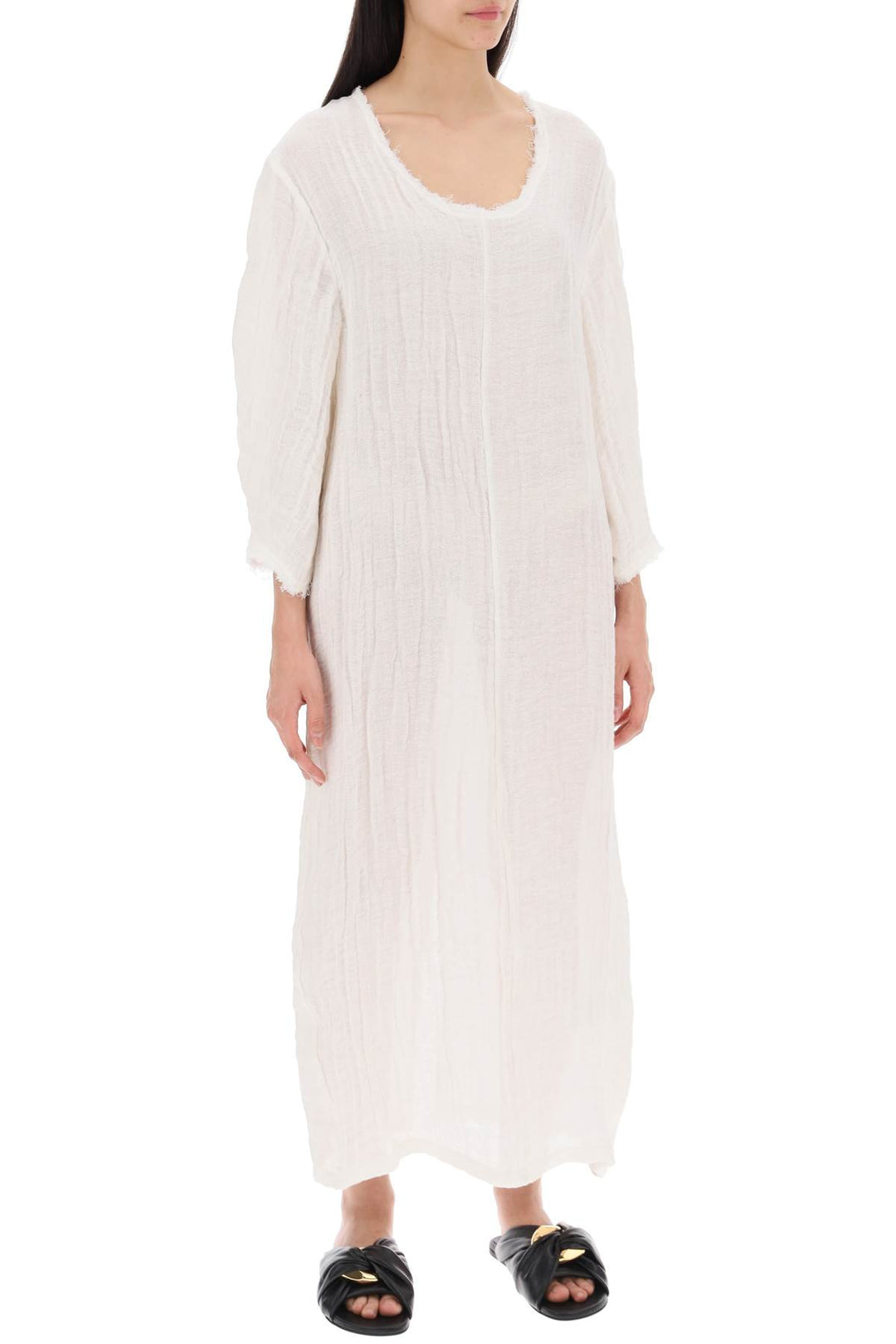 By Malene Birger Organic Linen Miolla Dress   White