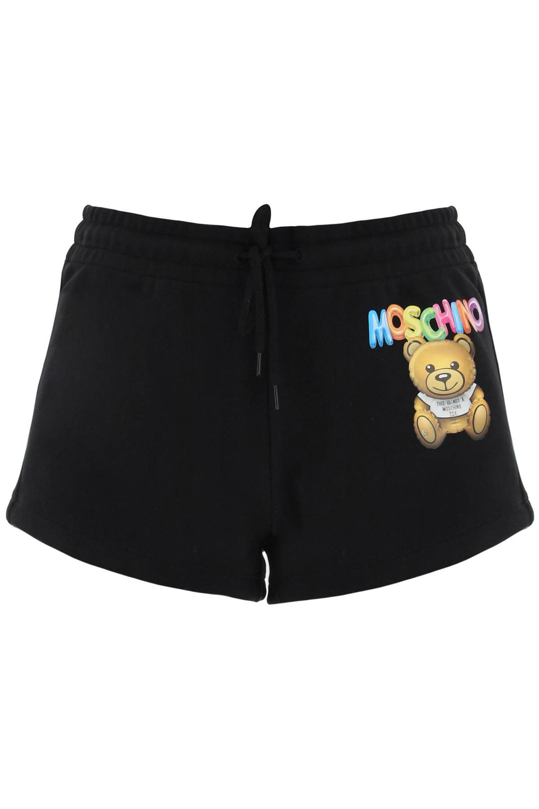 Moschino Logo Printed Shorts   Nero