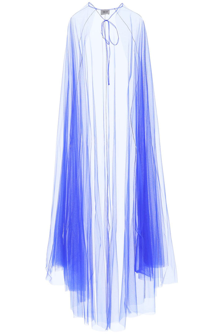 1913 Dresscode Tulle Cape   Blu