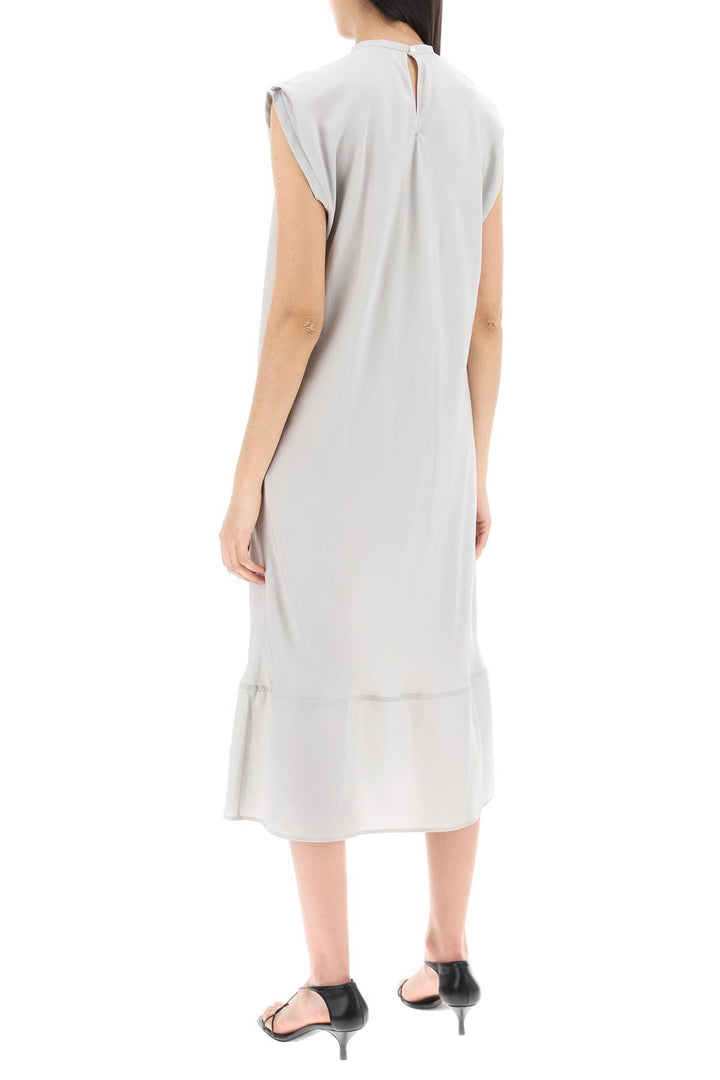 Lemaire Midi Dress With Diagonal Cut In   Grey