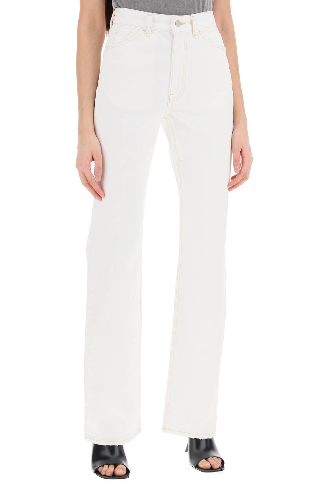 Acne Studios Bootcut Jeans From   Bianco