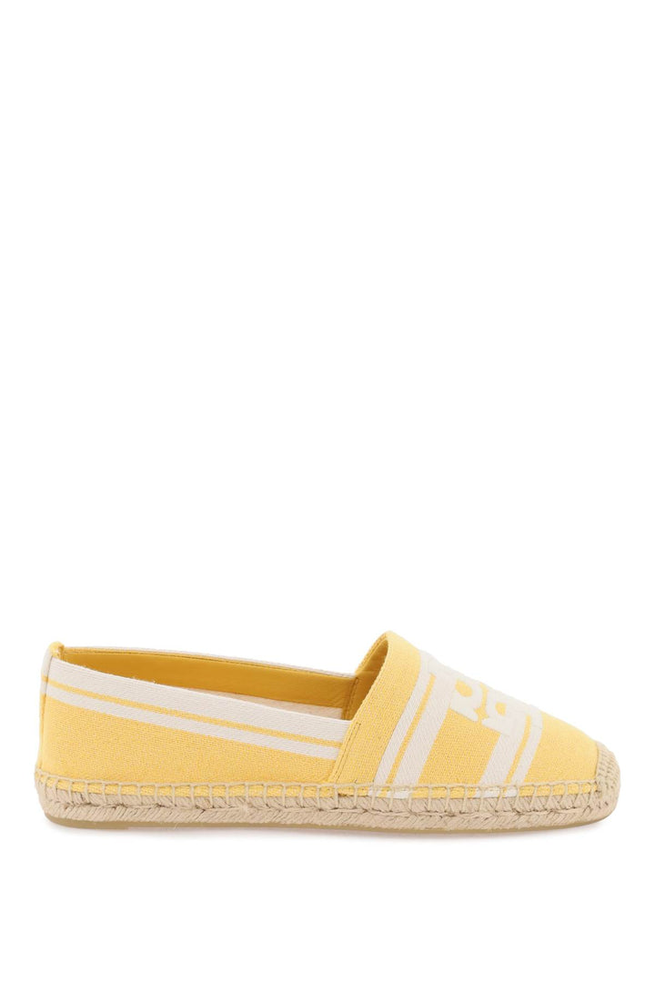 Tory Burch Striped Espadrilles With Double T   Giallo