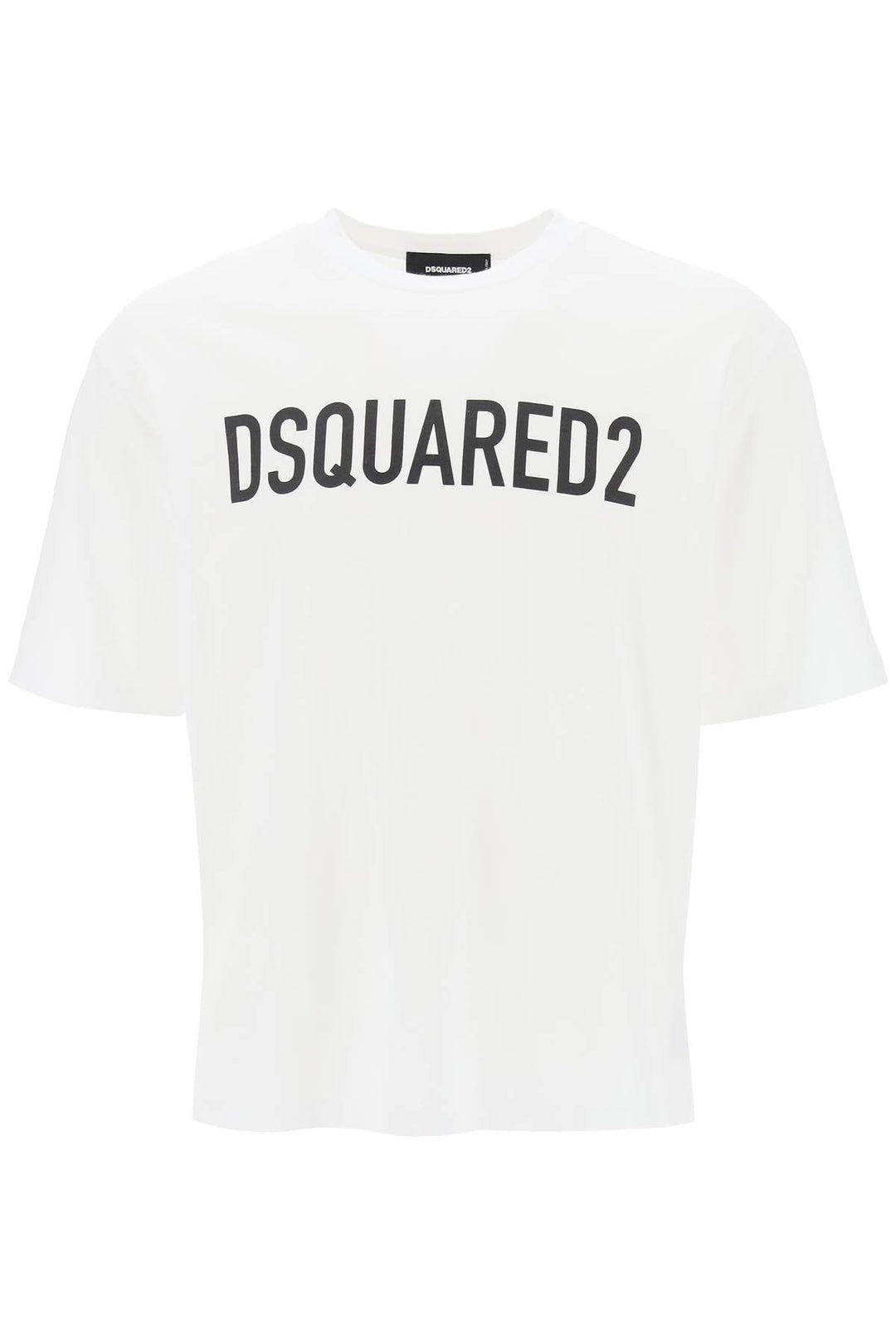 Dsquared2 Logo Print T Shirt   Bianco