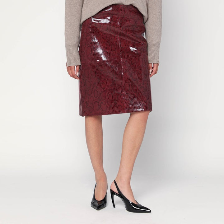 Róhe faux leather skirt
