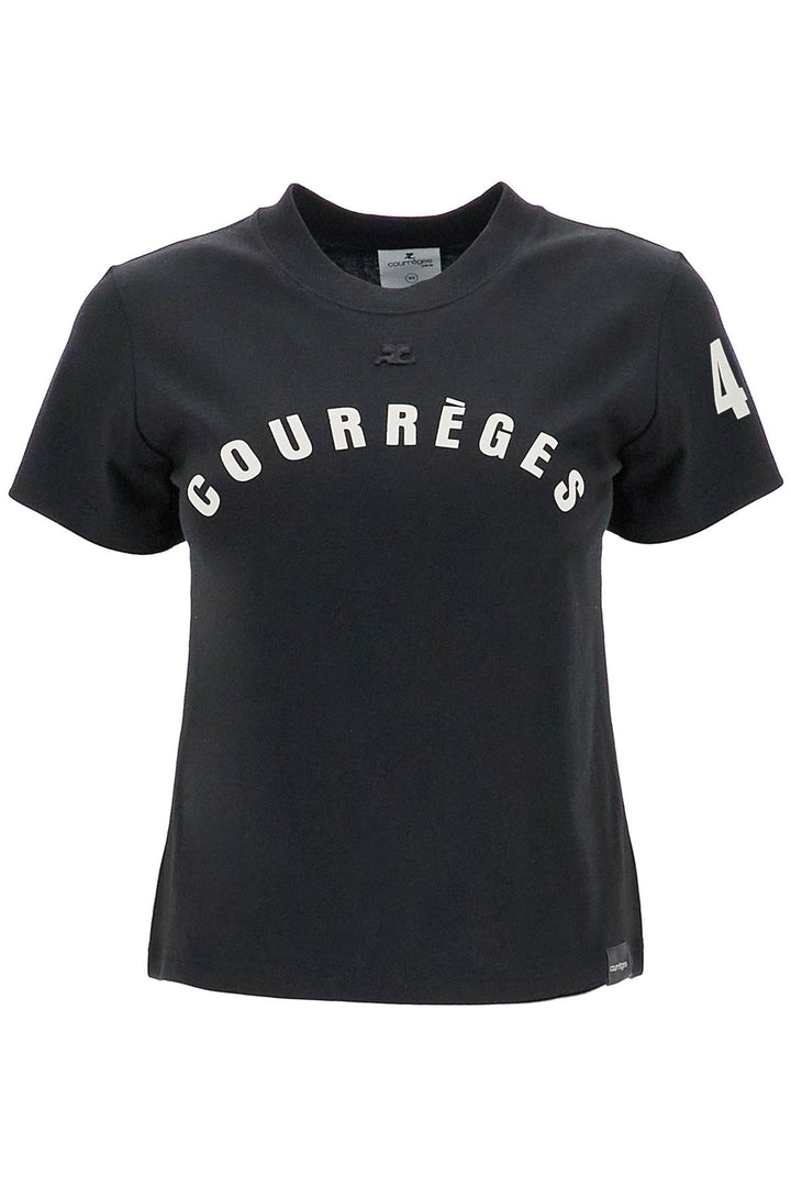 Courreges logo t-shirt with print