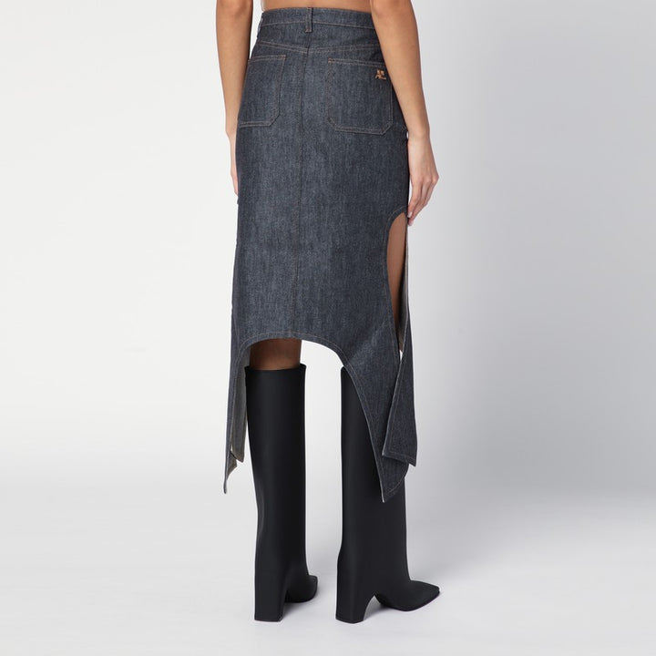 Courreges denim skirt