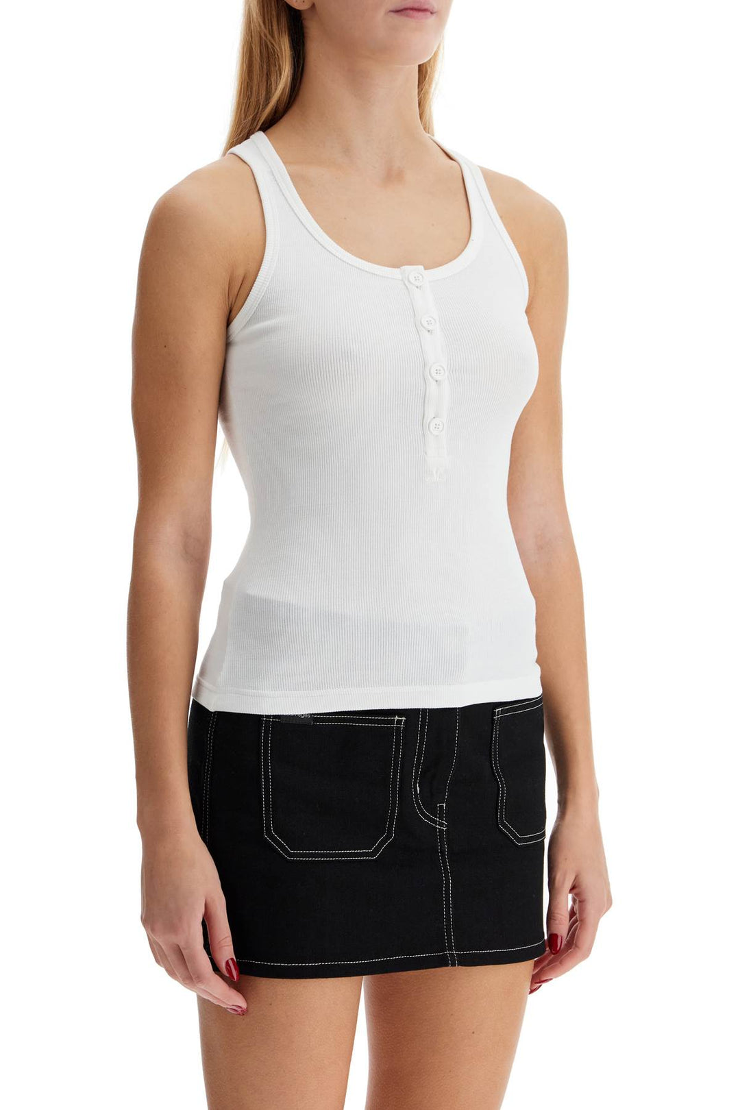 Courreges 90's ribbed tank top