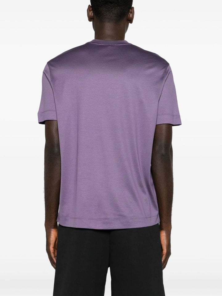 Emporio Armani T Shirts And Polos Purple