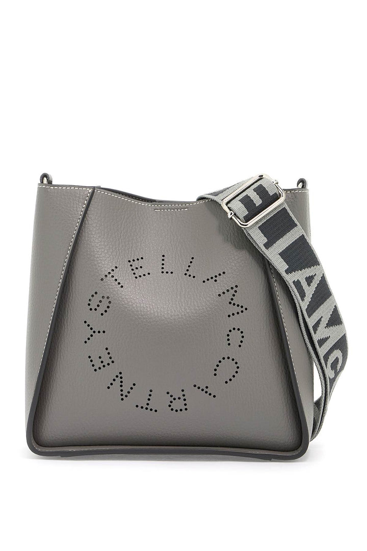 Stella Mc Cartney Grained Alter Mat Stella Logo Crossbody Bag   Grey