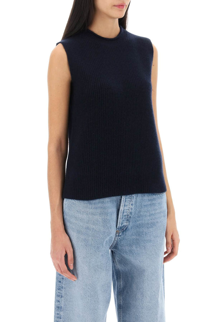 Guest In Residence Layer Up Cashmere Vest   Blu