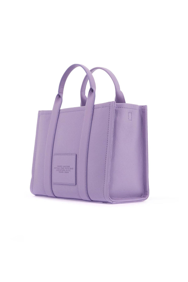 Marc Jacobs The Leather Medium Tote Bag   Purple