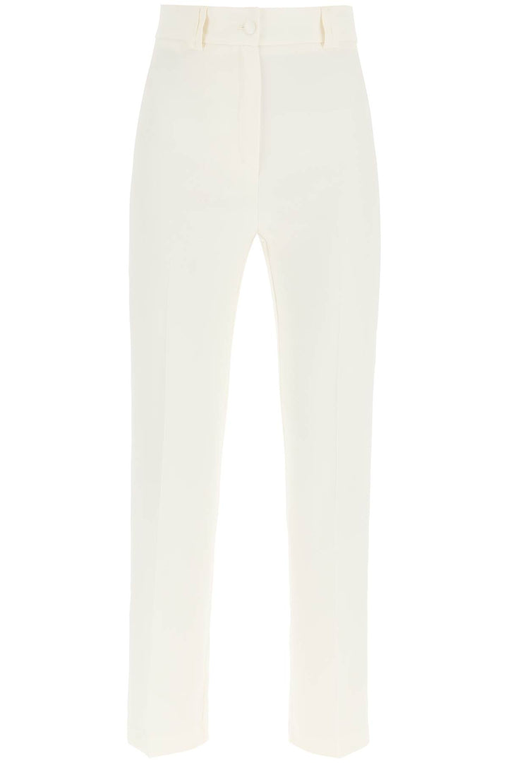 Hebe Studio 'Loulou' Cady Trousers   White