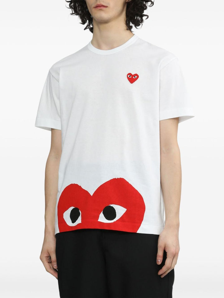 Comme Des Garcons T Shirts And Polos White