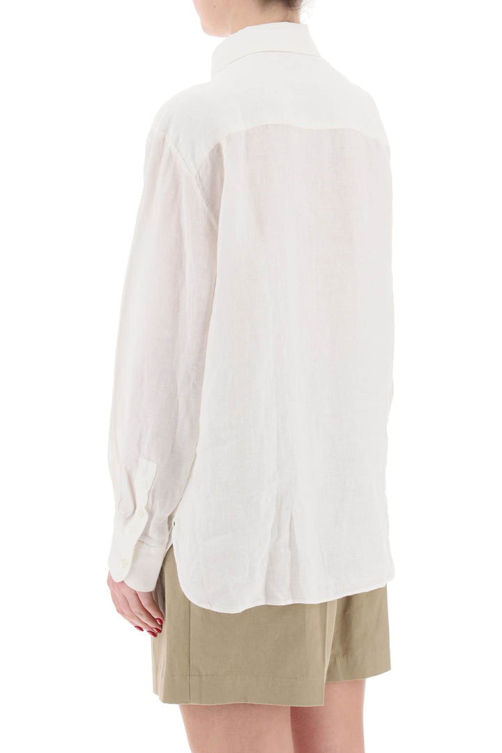 A.P.C. Linen Sela Shirt For   White