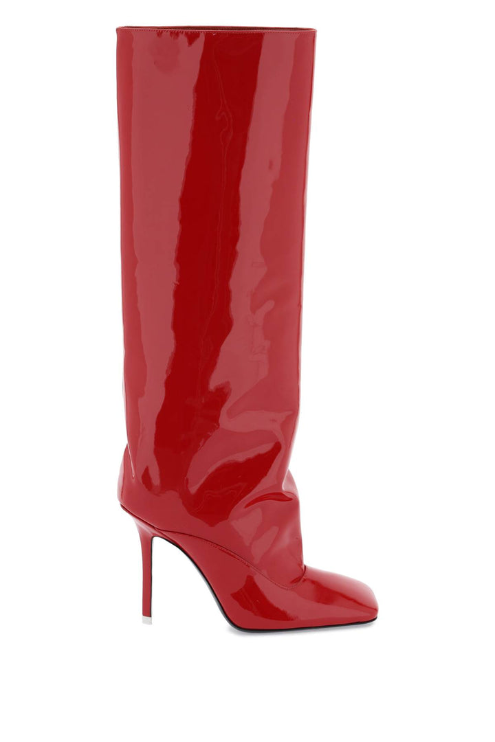 The Attico Sienna Tube Boots   Red
