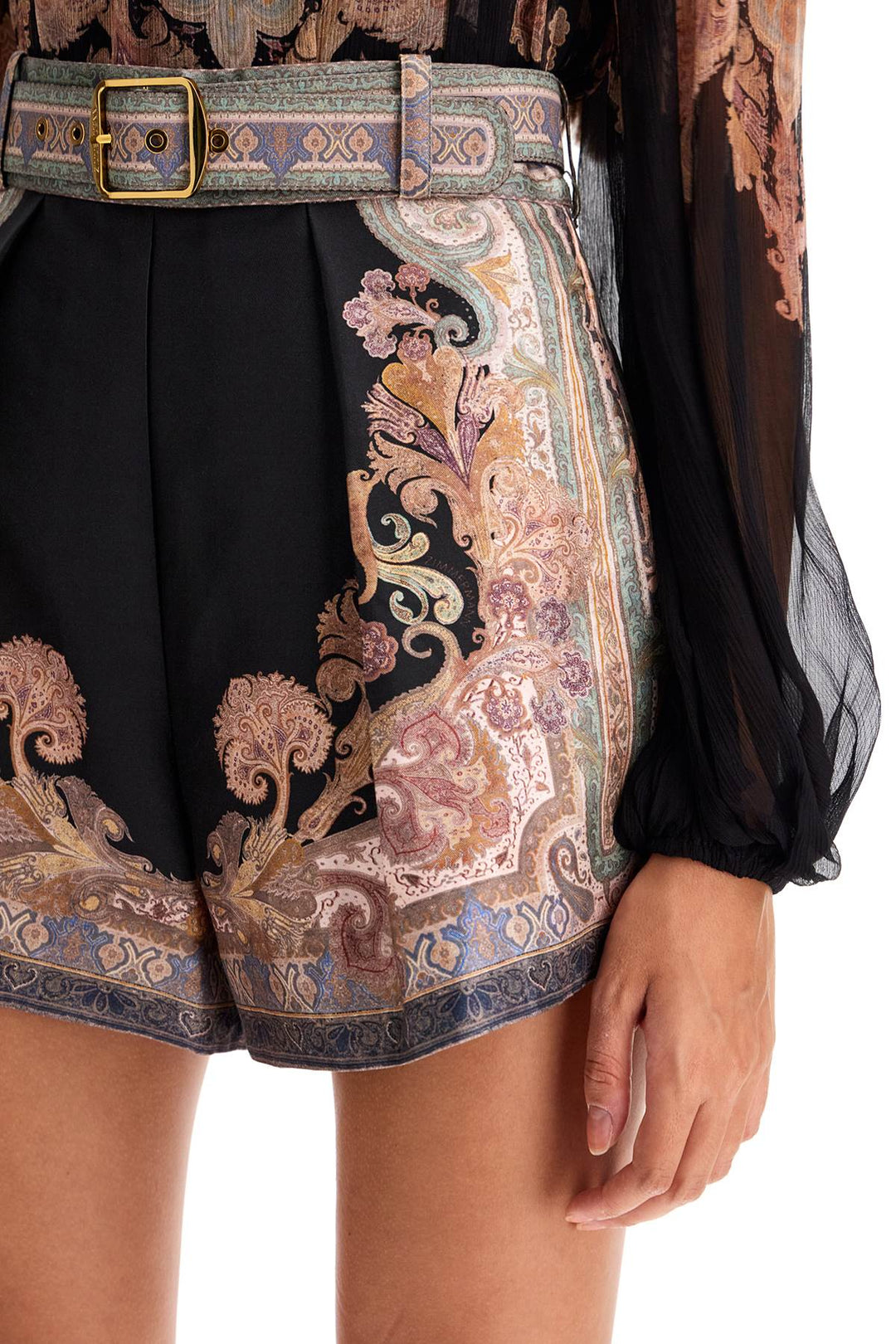 Zimmermann silk and cotton shorts