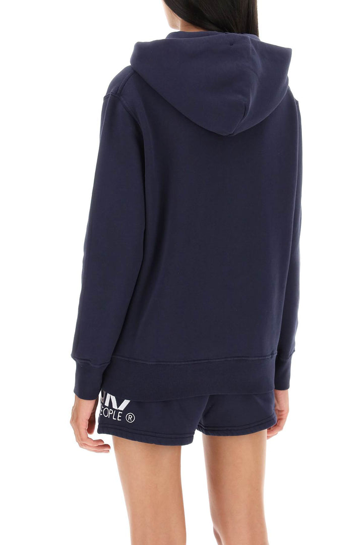 Autry 'Icon' Hoodie With Logo Embroidery   Blu