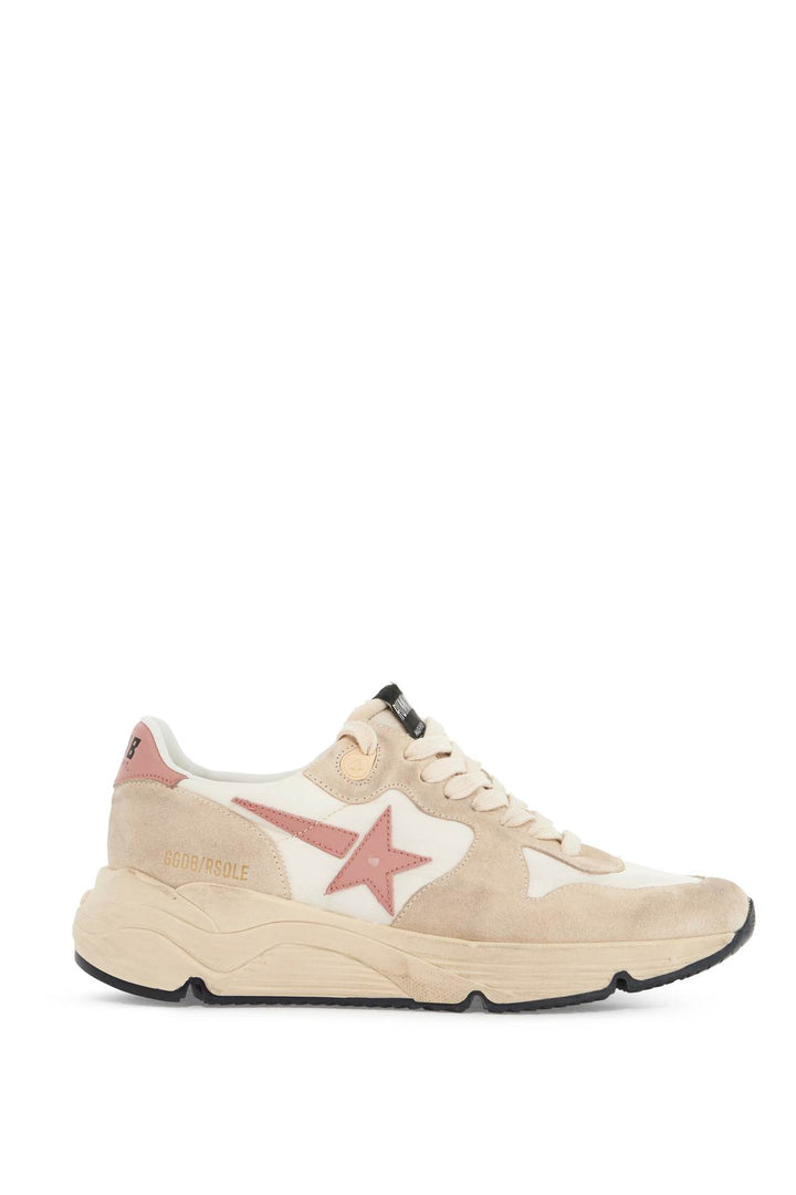 Golden Goose Nylon And Suede Running Sneakers With Durable Sole   Neutral